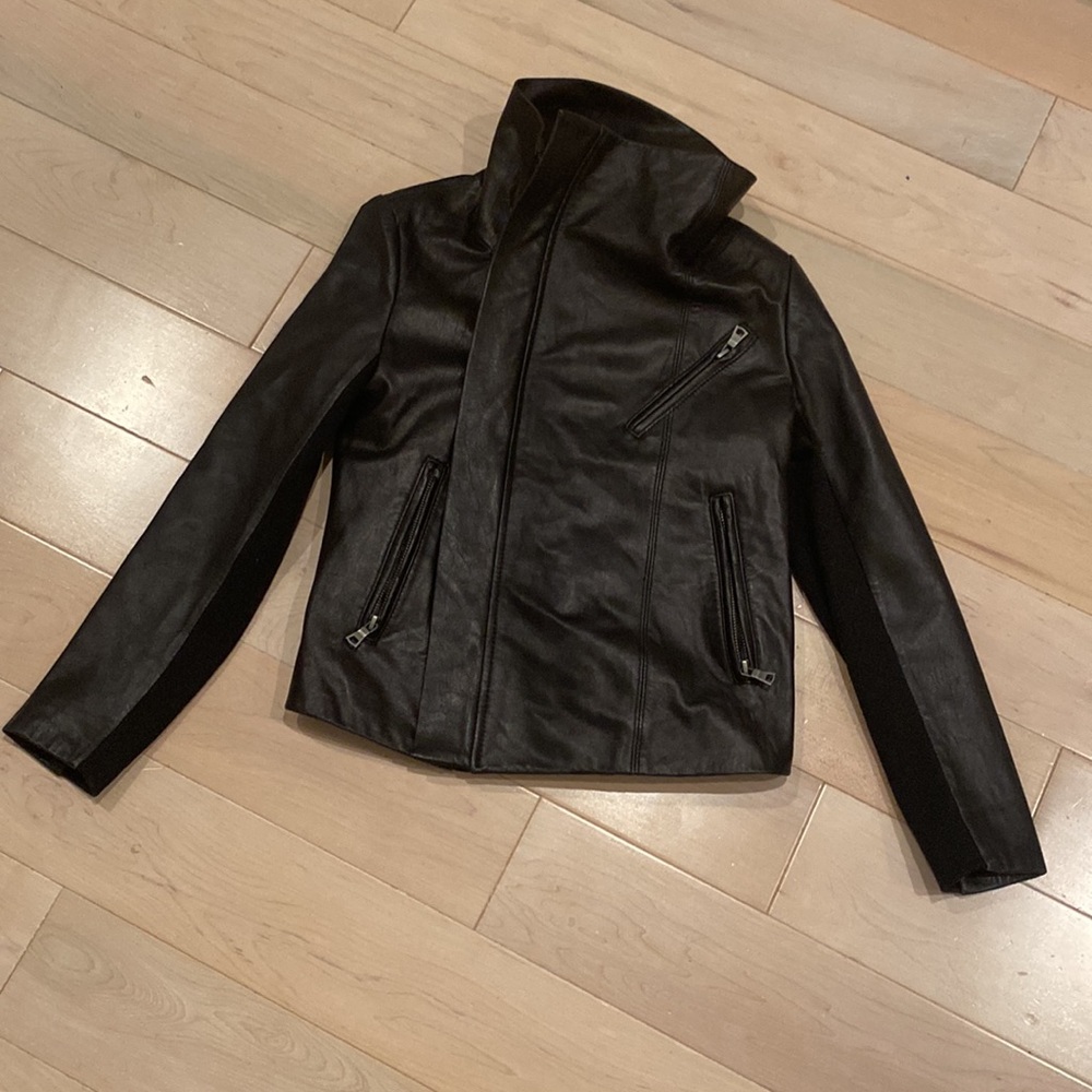 Me.n.u butter soft genuine leather Moto jacket